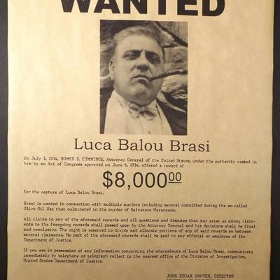 Luca Brasi Wanted Poster
