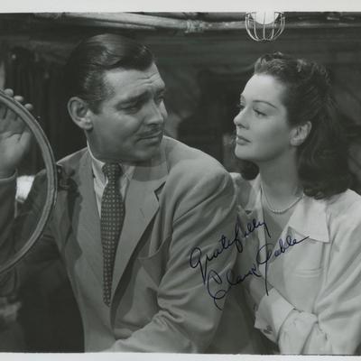 Clark Gable signed photo