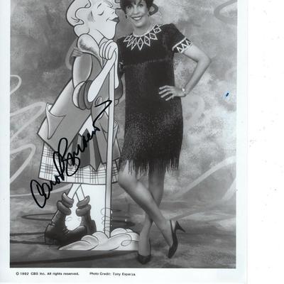 Carol Burnett signed photo