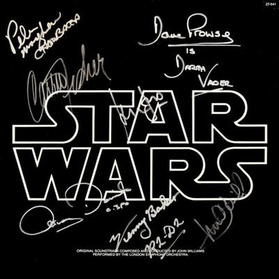 Star Wars signed soundtrack