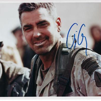 George Clooney signed photo