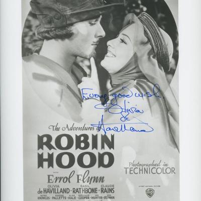 Robin Hood signed movie photo