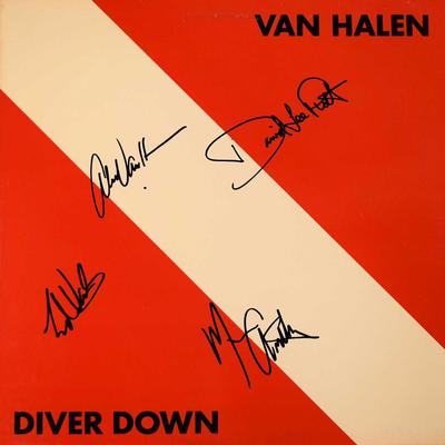 Van Halen signed Diver Down album