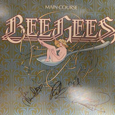 Bee Gees signed Main course album