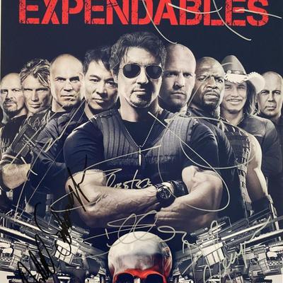 The Expendables signed movie photo