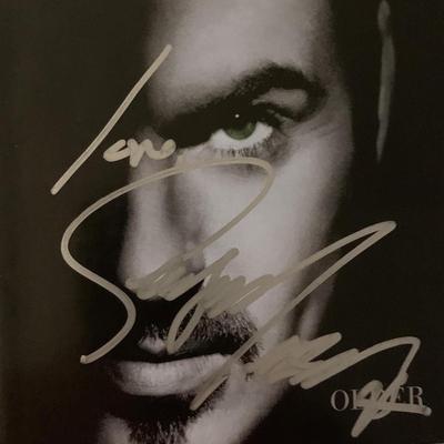 George Michael Older signed CD cover