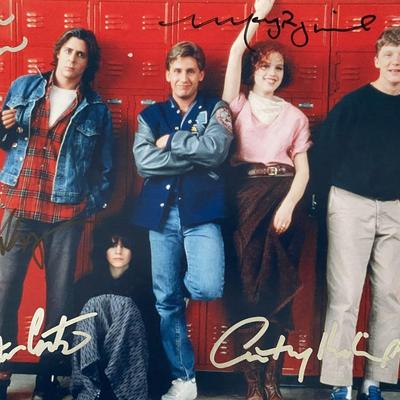 The Breakfast Club cast signed photo