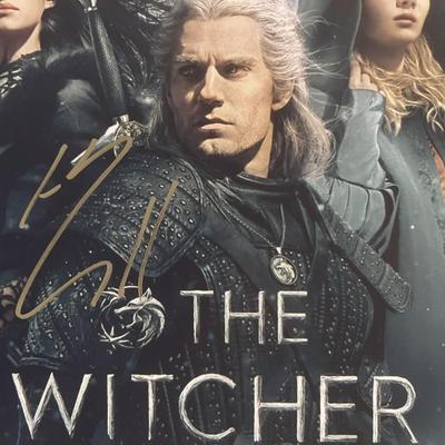 The Witcher Henry Cavill signed photo
