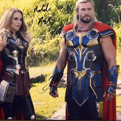 Thor Love and Thunder cast signed photo