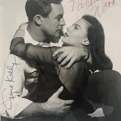 Natalie Wood, Gene Kelly signed movie photo