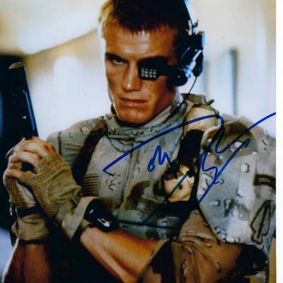 Universal Soldier Dolph Lundgren signed photo