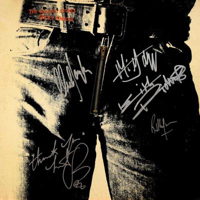 The Rolling Stones signed Sticky Fingers album