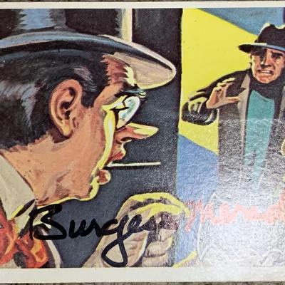 Burgess Meredith Penguin signed 1966 trading card