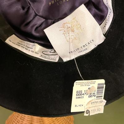 LOT 227  SAKS FIFTH AVE. PHILIP TREACY HAT WITH SAKS HAT BOX