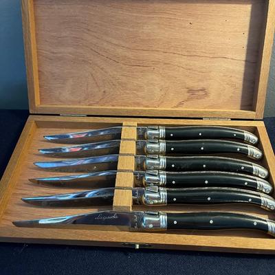 Vintage Jean DuBost Laguiole Stake Knives