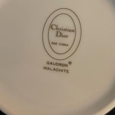 4 Christian Dior Malachite Coffee Cups