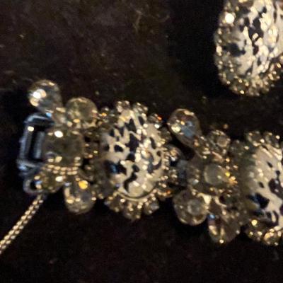 Vintage Bracelet and Clip Earrings
