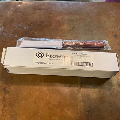 372 New in Box Browne Stainless Steel Steak Knives w/ Pakkawood Handle