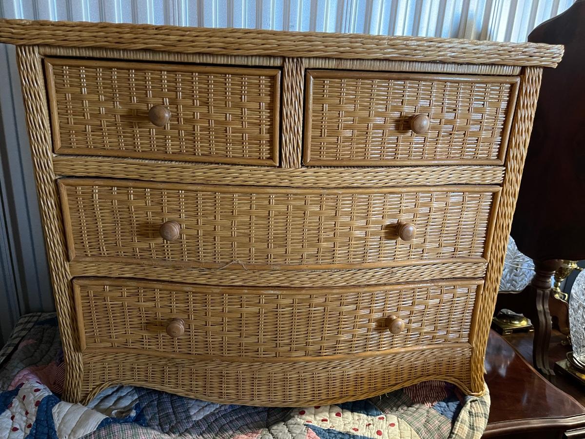 Beautiful Rattan Chest of Drawers