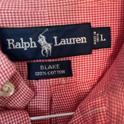 Ralph Lauren Red Gingham Menâ€™s Shirt