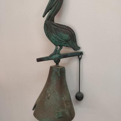 Cast Metal Formed Pelican Shanty Bell