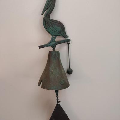 Cast Metal Formed Pelican Shanty Bell