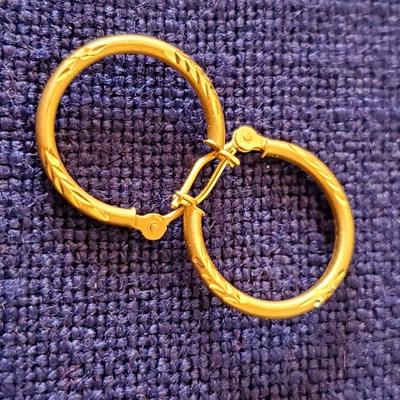 14K gold earrings