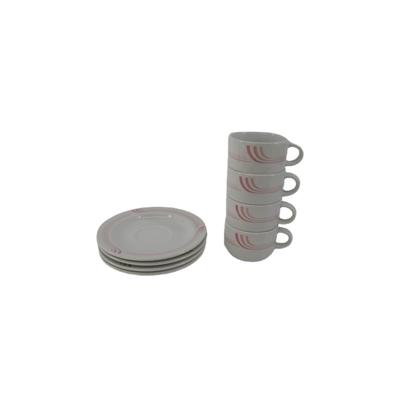 Bauscher Weiden Set of Stacking Espresso, Teacups and Saucers