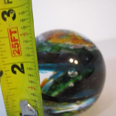 Art Glass Paperweight Signed