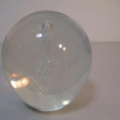 Art Glass Paperweight Signed