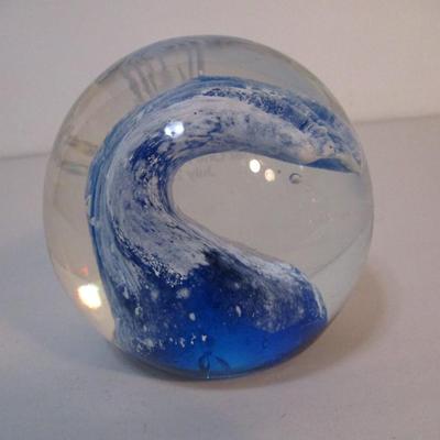 Art Glass Paperweight Allstate Financial Services Heat One Amelia Island July 2010