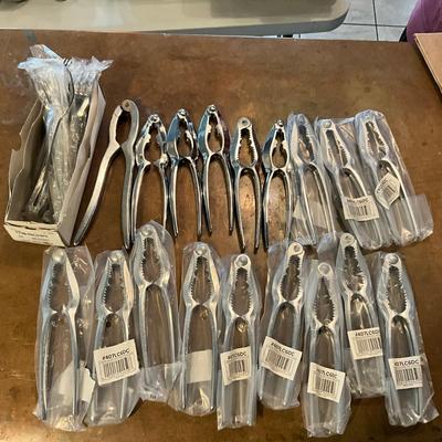 376 Lot of New and Used Double Steel 6" Lobster Crackers