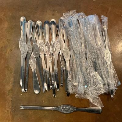 377 Lot of Lobster Forks, New and Used