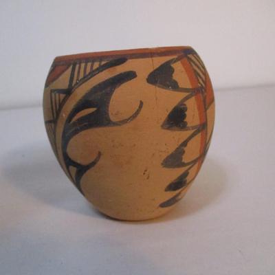 Native American Pottery Vase Signed