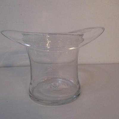 Blenko Hand-Blown Glass Top Hat Vase