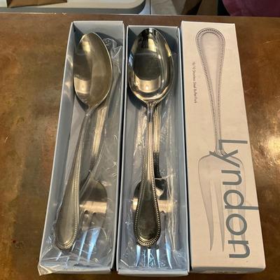 414 New in Box Qty 2 Reed & Barton Lyndon Fork and Spoon Sets