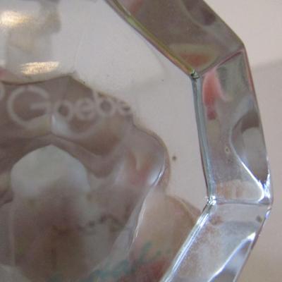 Goebel Frosted Glass Rearing Horse Paperweight