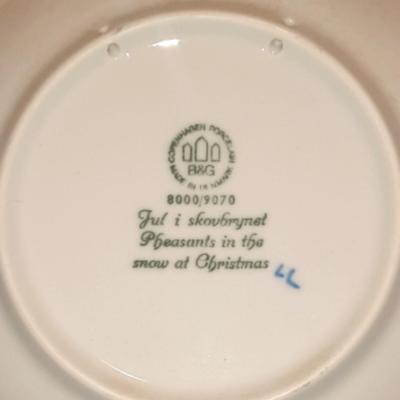 B & G COPENHAGEN PORCELAIN 1971 XMAS PLATE