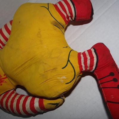 1970's Ronald McDonald Stuffed Toy