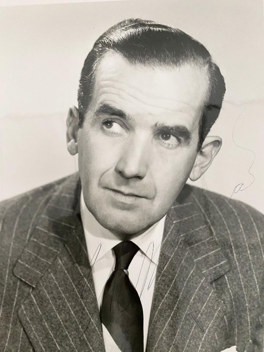 Edward Morrow signed photo