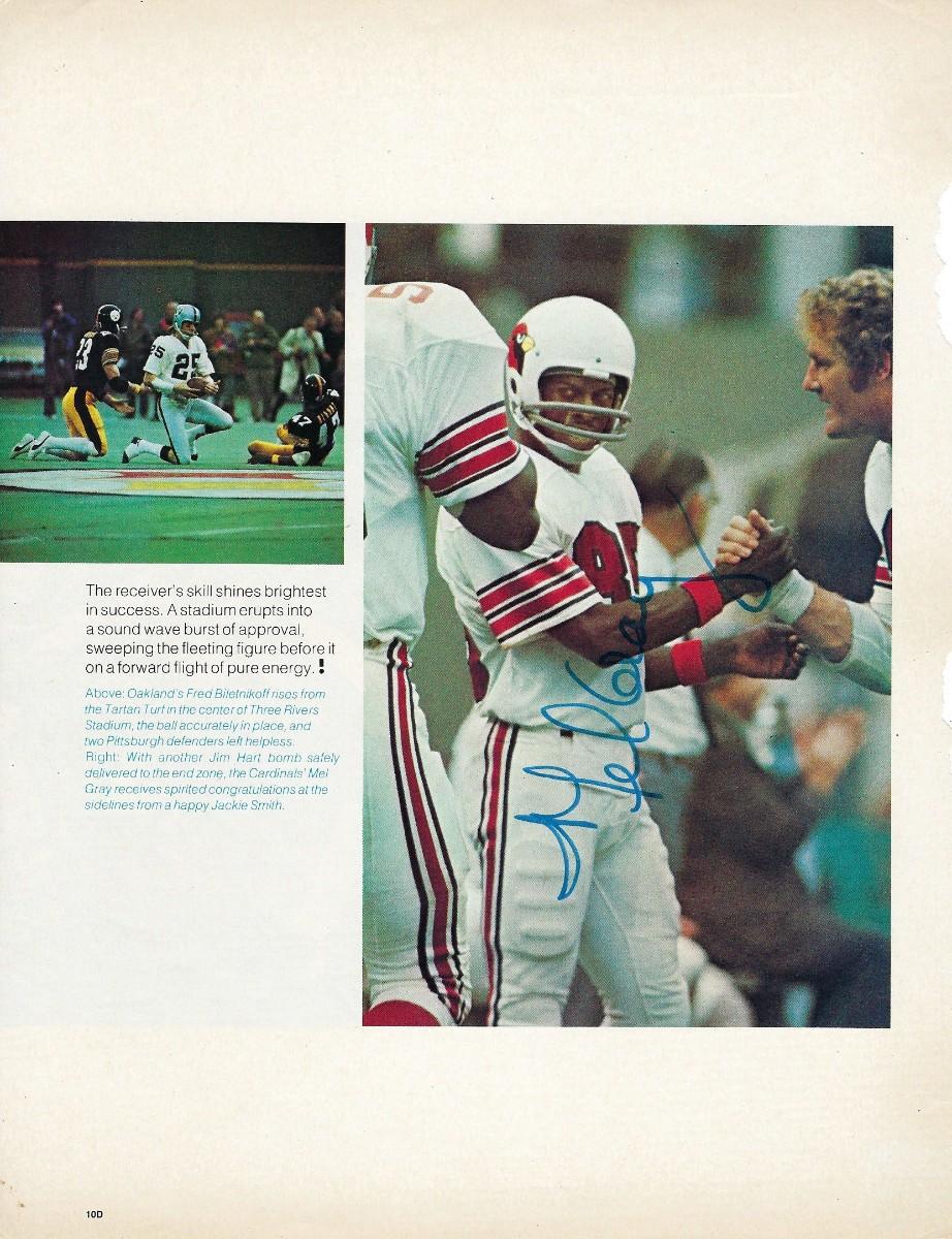 Mel Gray signed magazine photo