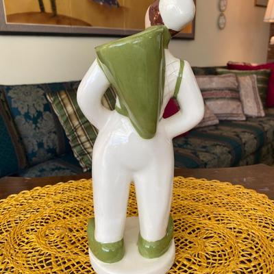 Hedi Schoop Porcelain Figurine Gentleman with Green Basket