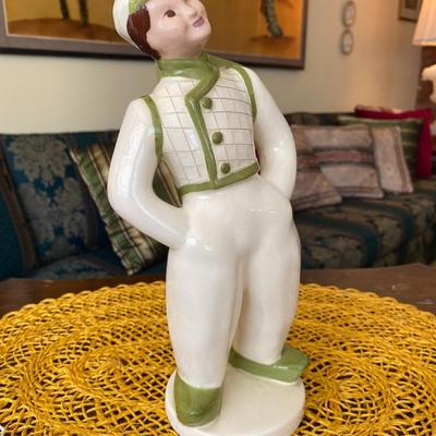 Hedi Schoop Porcelain Figurine Gentleman with Green Basket