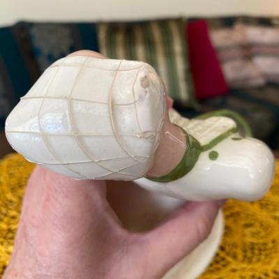 Hedi Schoop Porcelain Figurine Swooning Woman with Green Vase
