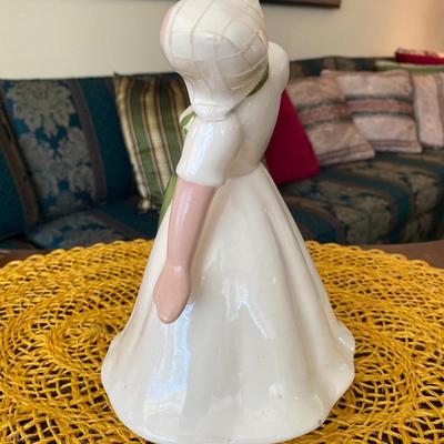Hedi Schoop Porcelain Figurine Swooning Woman with Green Vase