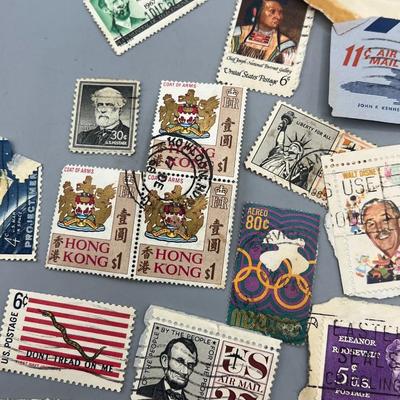 Lot of Vintage Collectible Stamps Walt Disney, International Foreign Stamps & More