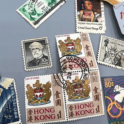 Lot of Vintage Collectible Stamps Walt Disney, International Foreign Stamps & More