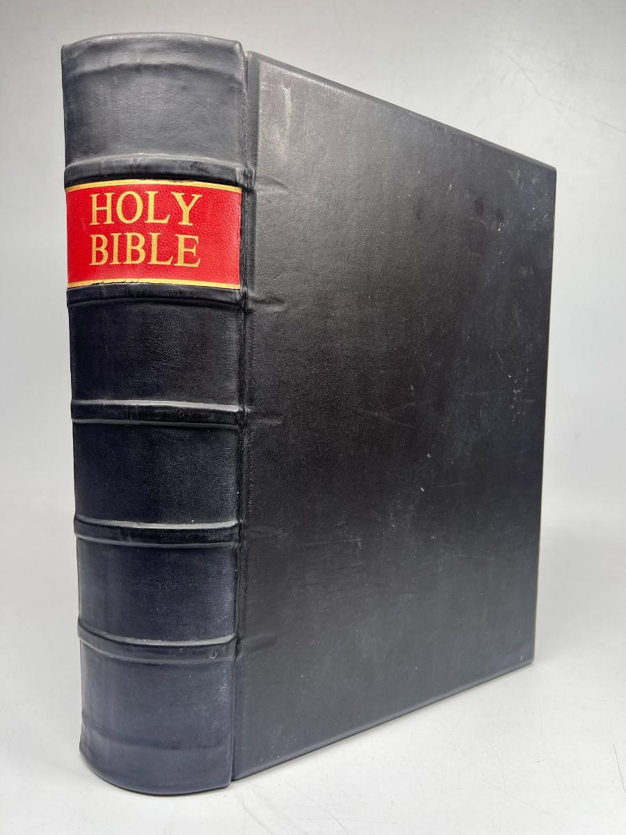 Large antique the holy bible old new testaments the practical and