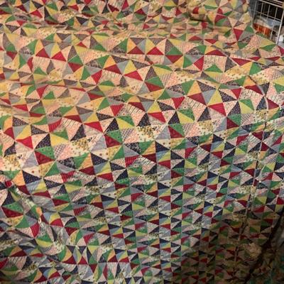 Hand made quilt, two sided