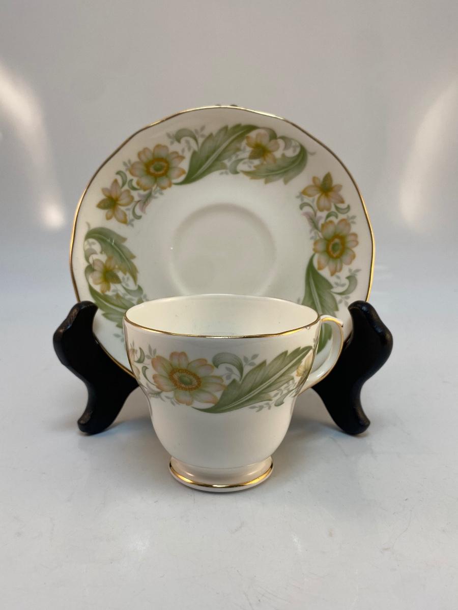 Vintage Duchess Bone China England Greensleeves Floral Pattern Teacup